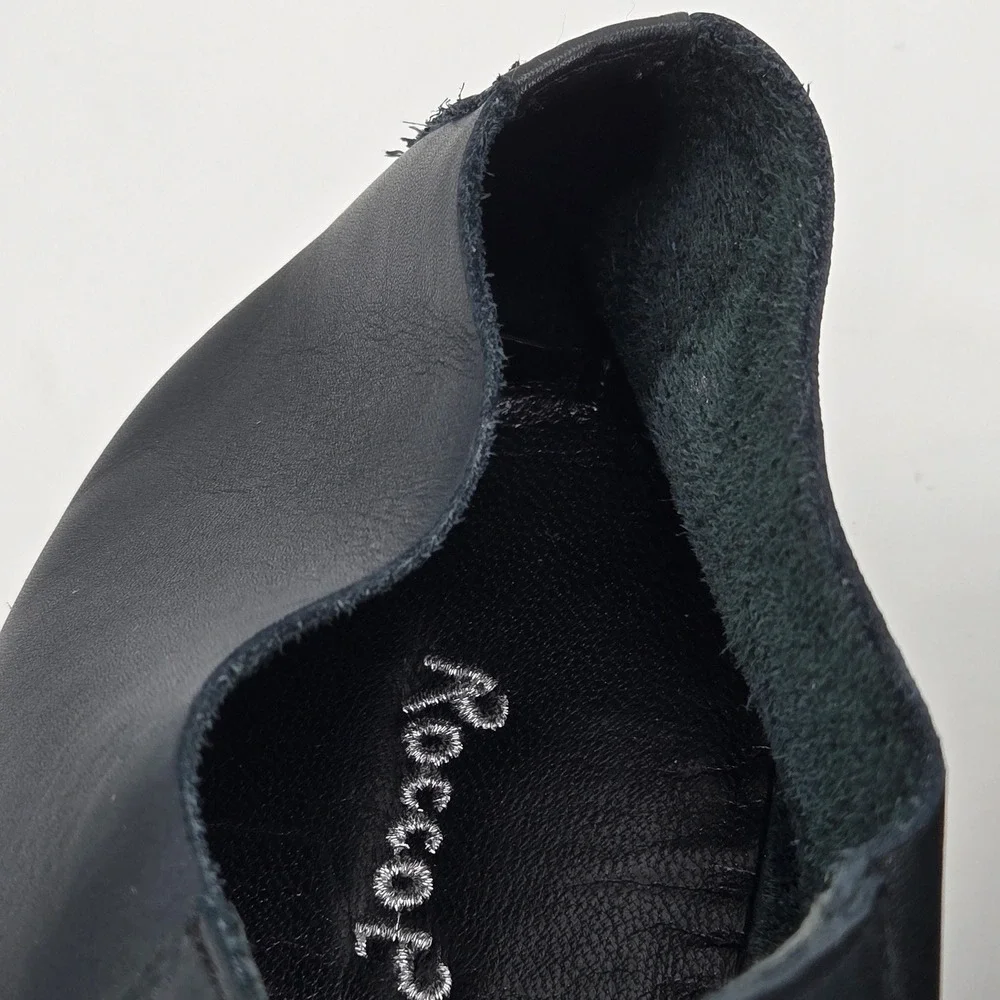 Rocco P Mens 9 Dark Blue Leather Wear Light Sole Handcrafted Italian Derby Shoes